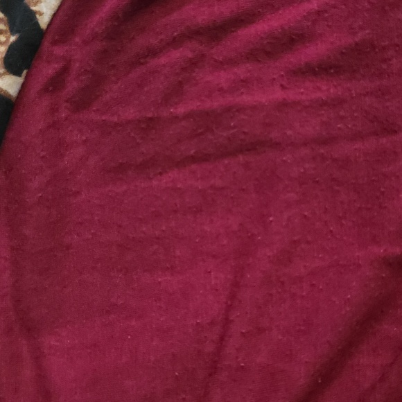 Dear Lover Women's Burgundy Leopard Print Tank Top Size XL - Picture 6 of 6